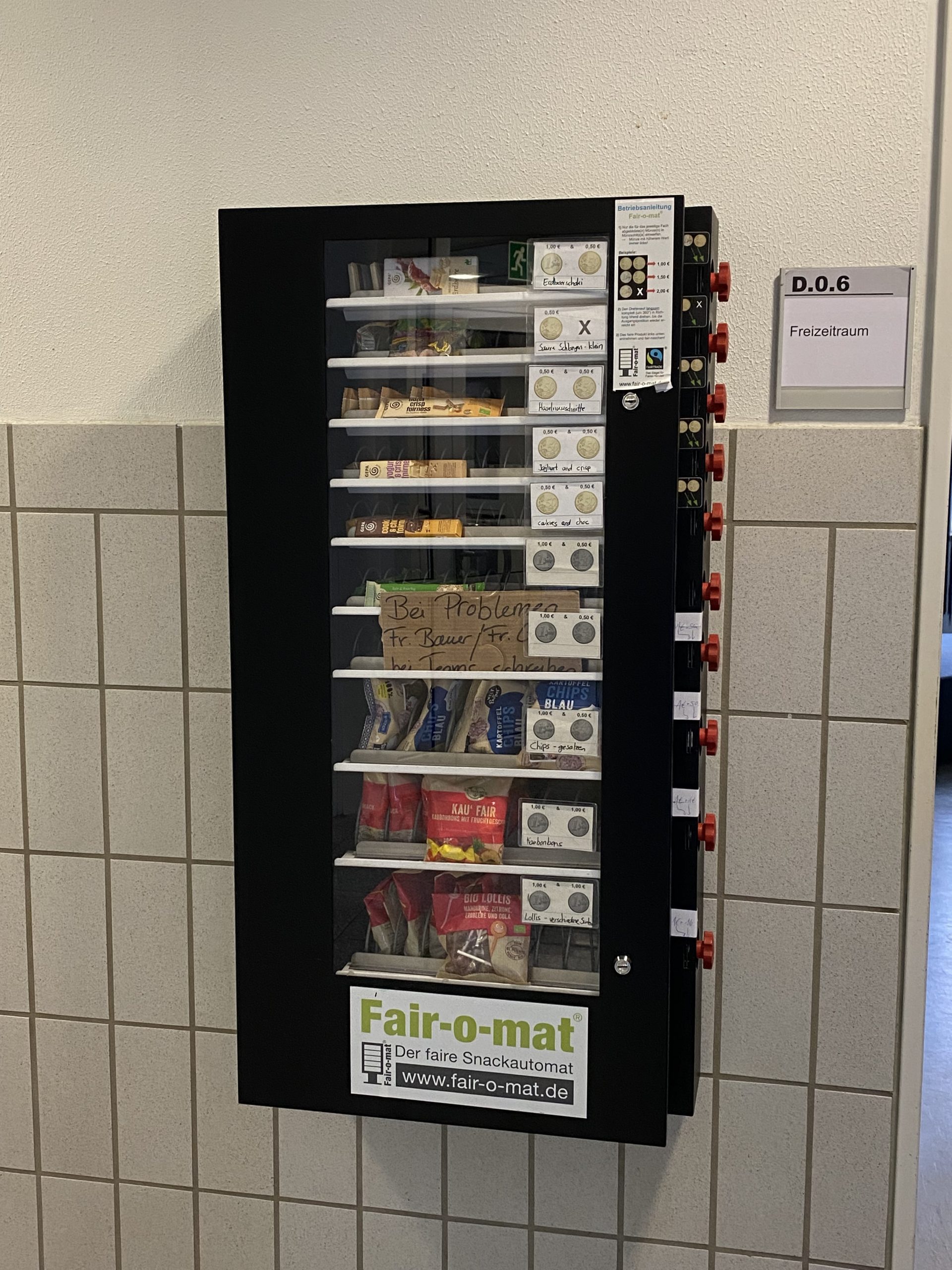 Der Fair-O-Mat: Fair, lecker, neu befüllt!