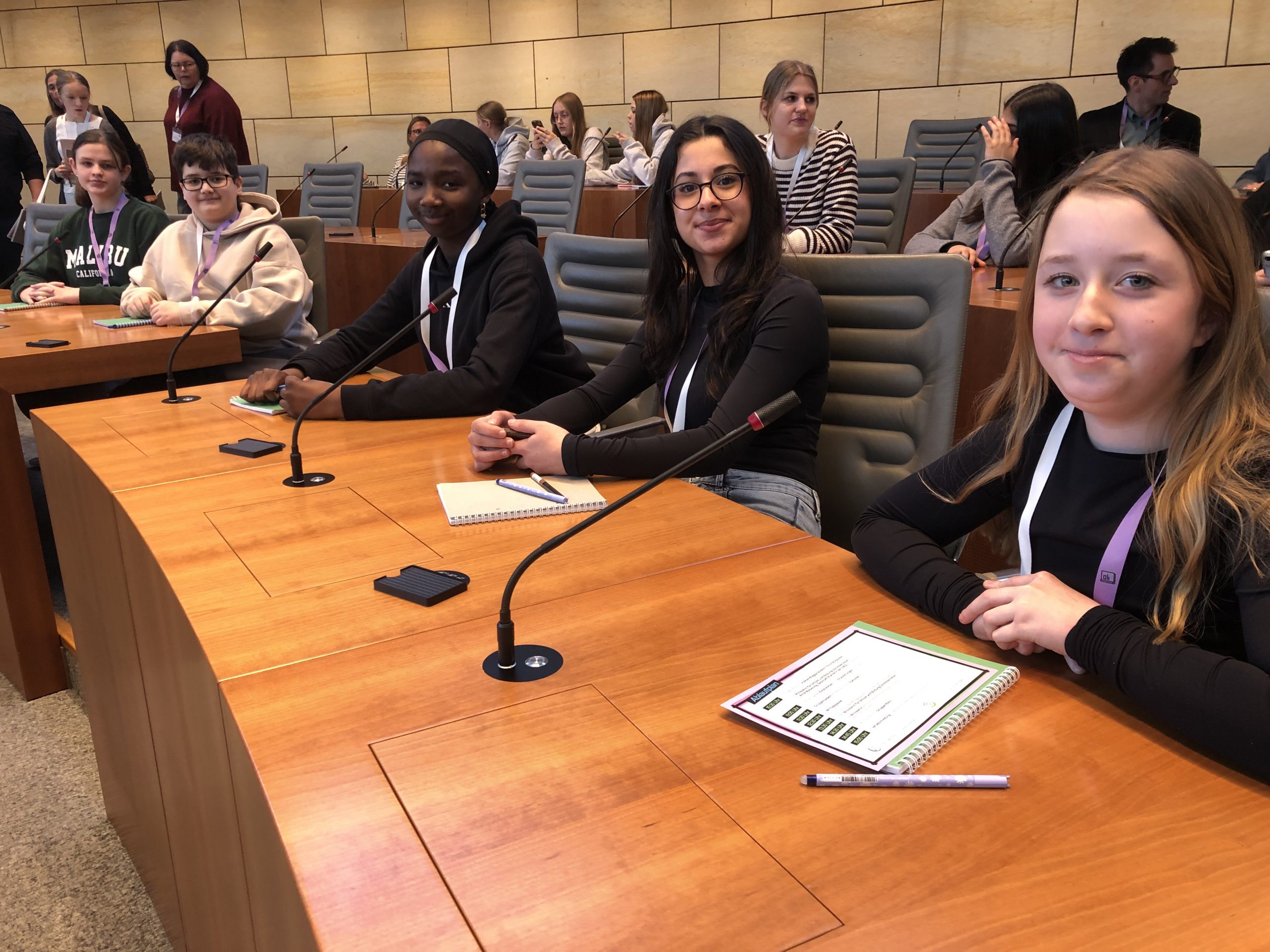 WBG-Schüler:innen besuchen Landtag