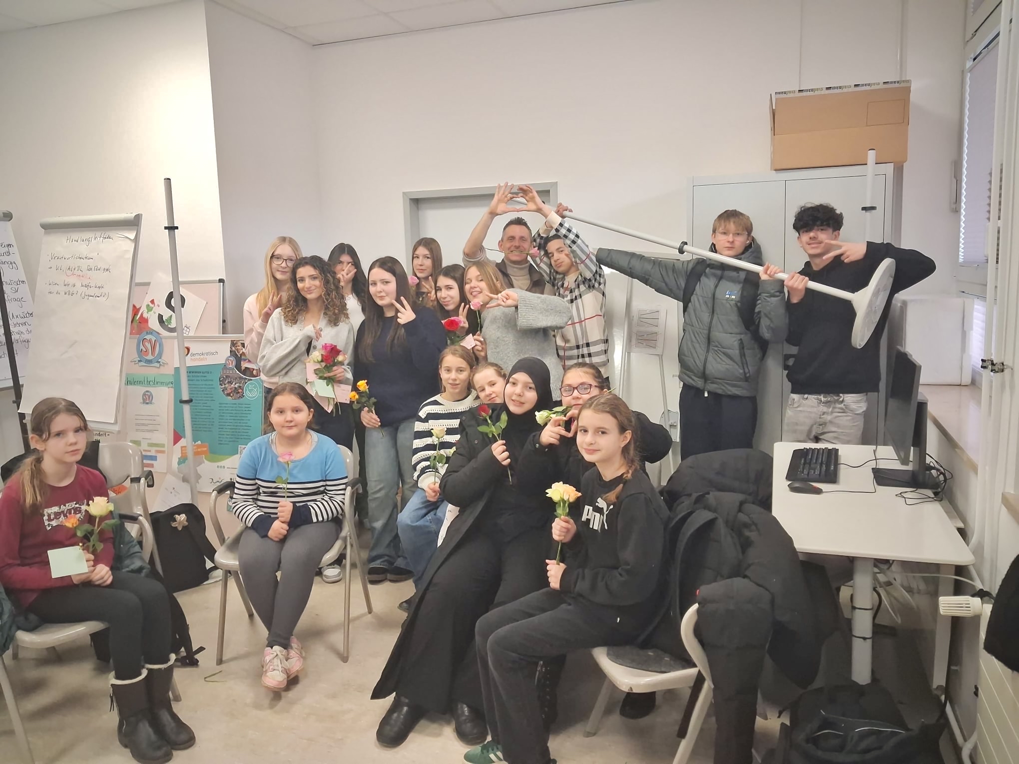 Valentinstag – SV verteilt über 300 Rosen