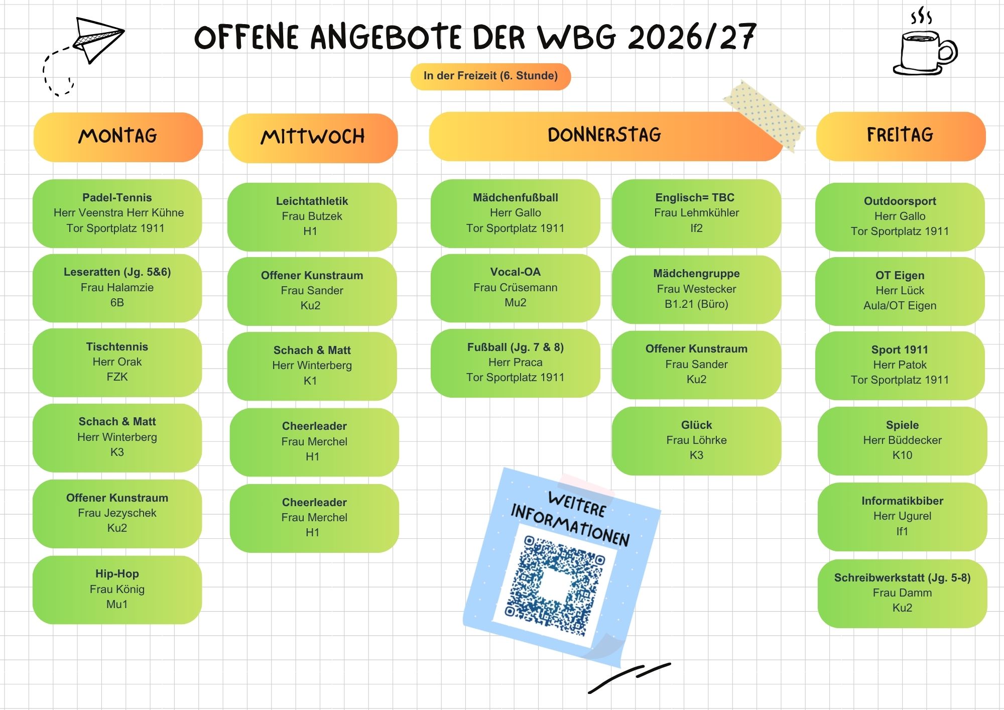 Unsere AGen und offene Angebote sind da!
